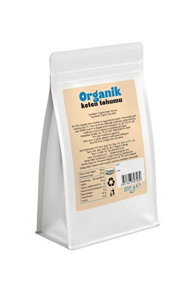 OTS Organik Keten Tohumu 500 gr. (Organik Sertifikalı, Pestisit Analizli)