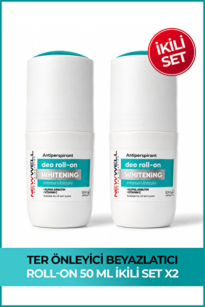 New Well 2 Adet Ter Önleyici Beyazlatıcı Roll-On 50 ML