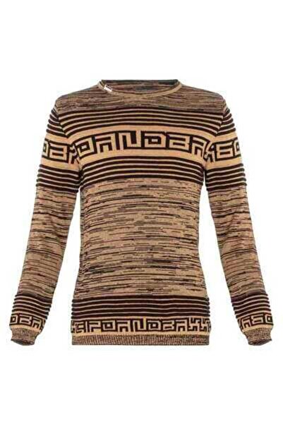 Cipo&Baxx Bp104 Patterned Camel Kids Sweater