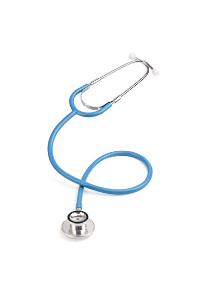 Choice6 Dual-Blue New Medical Portable Single Head Stethoscope Professional C...
