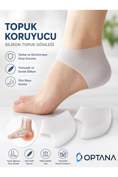 optana Silikon Topuk Gömlek Gömleği Dikeni Çatlak Koruyucu