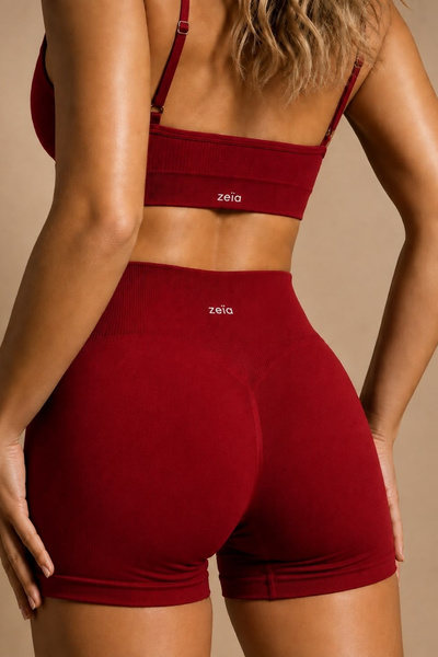 Zeia Cute Model Kadın Seamless Scrunch Yüksek Bel Spor Şort Tayt
