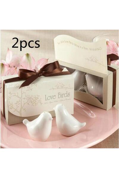 Choice 2 Pcs 2 Pcs/Set Love Bird Salt & Pepper Shaker Wedding Favors And Gift...