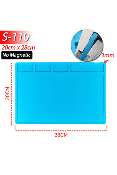 Choice4 S110 Soldering Station Mat Silicone Work Mat Heat Resistant 932°F Ant...