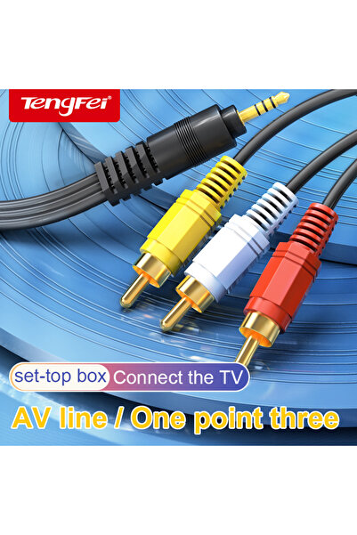 Choice 1.5m 3.5mm Jack To 3 RCA Male Audio Video AV Cable AUX Stereo Cord 3RC...