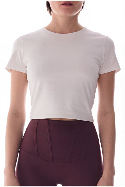 Penti Tricou Off-White cu guler curat