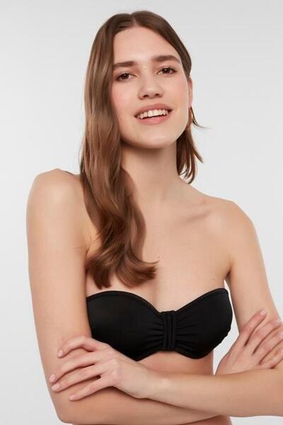 Penti Siyah Basic Pop Ekstra Dolgulu Push-Up Bikini Üstü