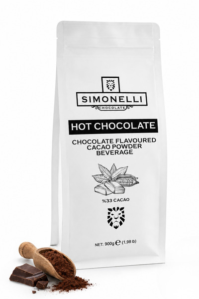 Simonelli Çikolata Aromalı Sıcak Çikolata Tozu 900 g - Yoğun Kıvamlı Sıcak İç...