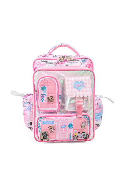 Chimola My House My Collection Pink Backpack 16"