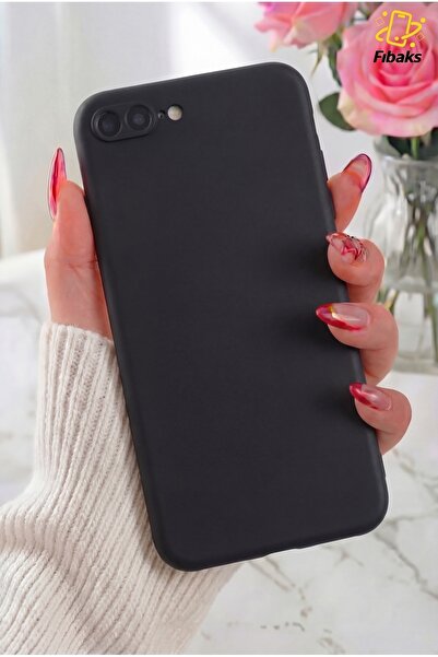 Fibaks iPhone 7 Plus/8 Plus Kılıf Lansman Içi Kadife Mat Renkli Yumuşak Silik...