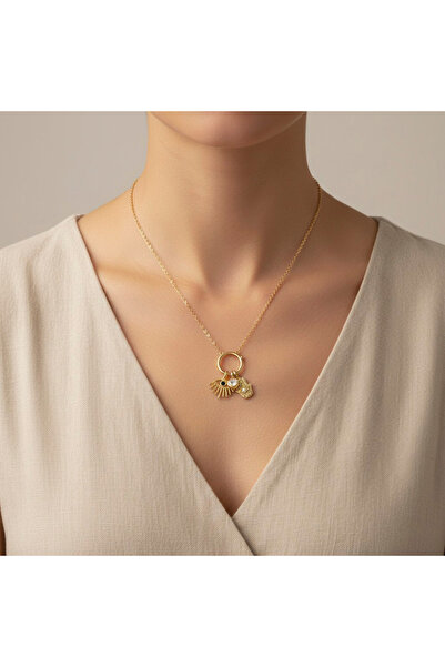 XUPING JEWELRY قلادة من ستايل إنسي/مجوهرات شوبينغ مرصعة باللؤلؤ والزركون