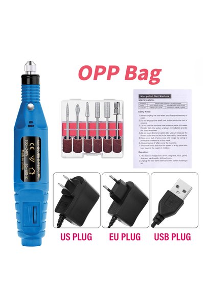 Choice11 جهاز برد أظافر كهربائي احترافي محمول من لولا، مزود بقابس أمريكي أزرق...