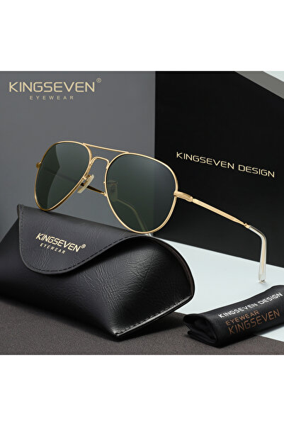 Choice1 Golden G15 KINGSEVEN Pilot Men Sunglasses Polarized Large Frame UV400...