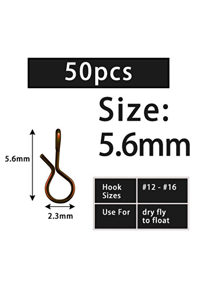 Choice 50pcs S 5.6mm Eupheng 50pcs Fly Fishing Snap Quick Change Stainless St...