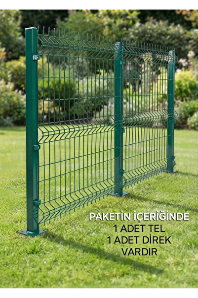 KONSEP Panel Çit Takımı yeşil yükseklik 100cmuzunluk 250 cm 1 adet