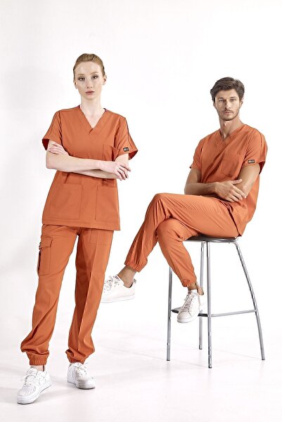 ÇİZGİ MEDİKAL Tile Jogger Leg Luxury Lycra Uniform Sets High Quality Lycra