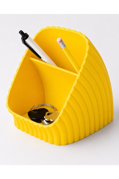 Generic Brand Desktop Organizer (Yellow)