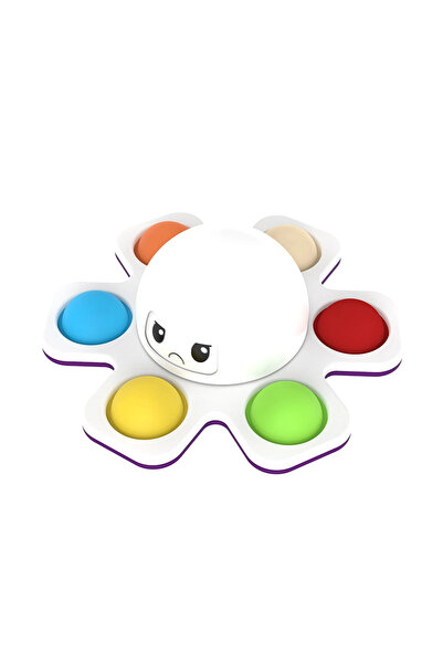 Choice White 1PCS New Anti Stress Push Bubble Fidget Spinner Face-Changing Se...