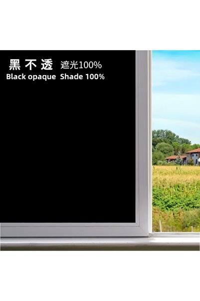 Choice9 40Cmx2M Hbt Black Opaque Privacy Window Film, Black Glass Window Film...