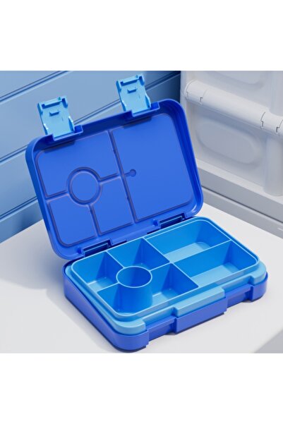 Choice 1100ml 1 6grid blue 37oz Adorable Cartoon Printed Bento Box Microwavab...