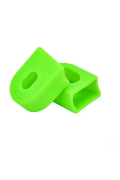 Choice1 green1pair 1pair Bicycle Silicone Crank Cover Protective Sleeve for P...