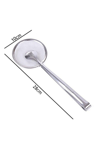 Choice Silver Oil Frying Clamp Filter Stainless Steel Spoon Vegetables Snack ...