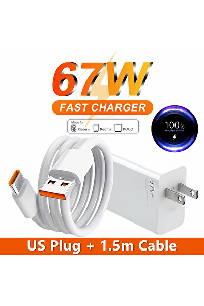 Choice4 US Plug - 1.5m Cable US 67W Ultra Fast Wall Charger For 12 13 14 15 1...