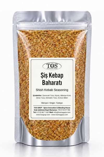 TOS The Organic Spices Şiş Kebap Baharatı 100 gr Shish Kebab Spice Blend - Pr...