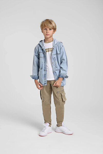 HAUSEkids 5-14 Years Old Arlo Stone Boys' Trousers-Green