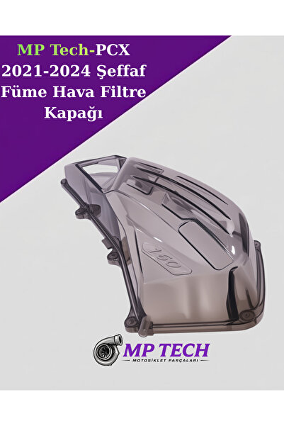 MP Tech Honda PCX 2021-2024 Şeffaf Füme Hava Filtre Kapağı