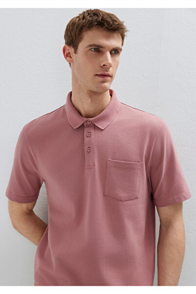 Mavi Pink Polo T-Shirt with Pockets Regular Fit / Normal Cut 0613465-70948
