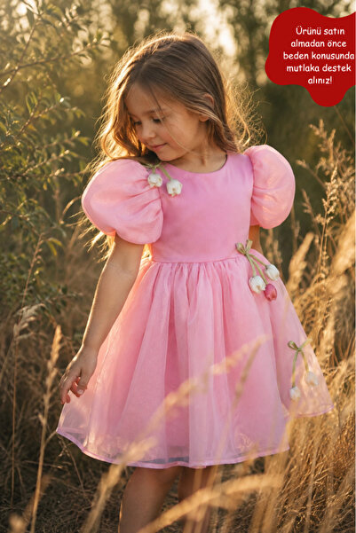 Eray Kids فستان الأميرة المزين بالتطريز والتول للفتيات - فستان للمناسبات الخا...