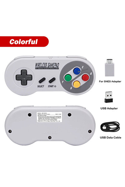 Choice Colorful Game Controller Wireless Colorful Button 2.4G Gamepad Joypad ...