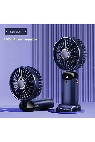 Choice1 Blue Handheld Mini Fan Foldable Portable Neck Hanging Fans 5 Speed US...