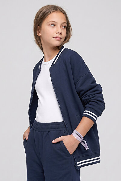 DMB BOYS & GIRLS ÇAREN KİDS UNİSEX ÇOCUK ŞARDONLU KOLEJ HIRKA- Bomber Yaka, Ç...