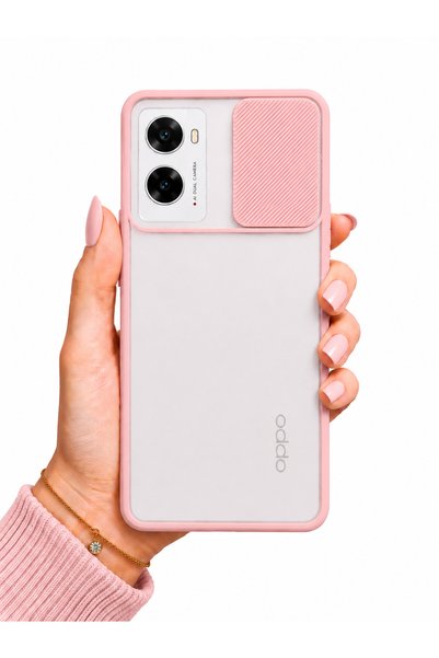 noktaks Oppo A96 4G Uyumlu Kılıf Sürgülü Kamera Korumalı Mat Lensi Telefon Kı...