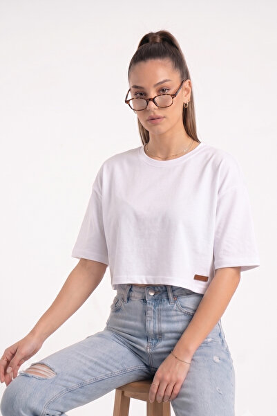 FHELIA Tricou de damă, ecru, 100% bumbac, din material respirabil, cu decolte...