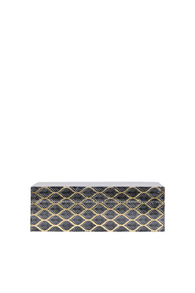 Yargıcı Patterned Bone Rectangular Box (11X16X5 cm)