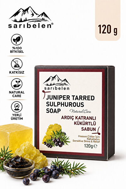 sarıbelen Ardıç Katranlı Kükürtlü Doğal Sabun 120 G