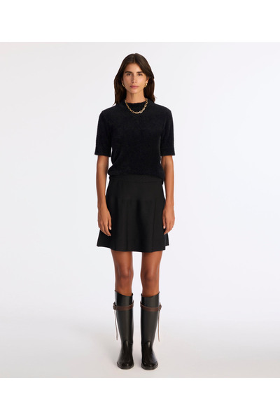 Yargıcı Regular Stand Collar Short Sleeve Sweater