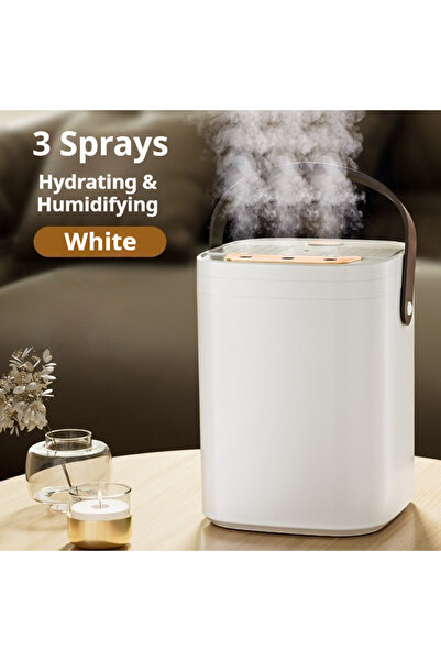 Choice White Three-spray Humidifier 1.8L Large-capacity Night Lighting Double...