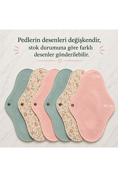Going Zeero Yıkanabilir Regl Pedi - %100 Pamuk - 6'lı Normal Boy