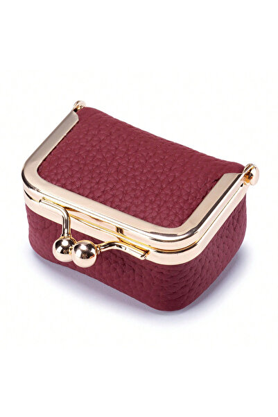 Choice8 KB439-Winered. New Mini Women's Solid Color PU Leather Jewelry Box Ca...