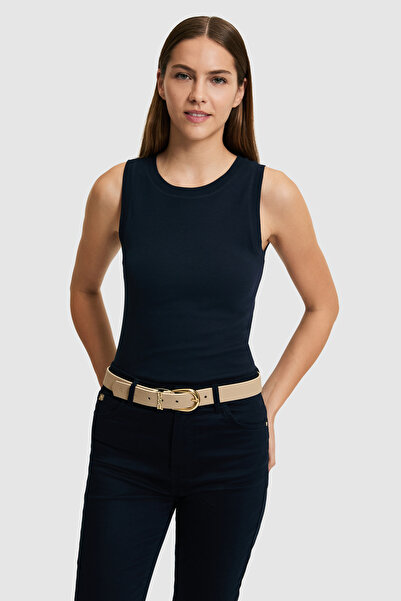U.S. Polo Assn. Γυναικείο μπλουζάκι Navy Blue Crew Neck Basic 50323534-VR033