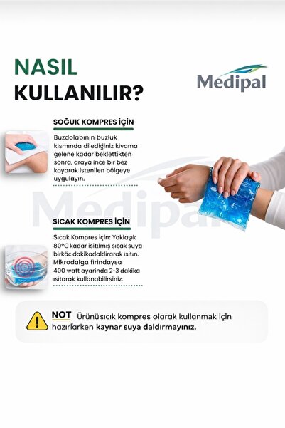 MediPal 4 Adet Sıcak Soğuk Kompres Jel - Termojel - Buz Aküsü - Cold Pack