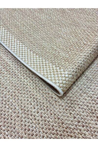 Dinarsu Sisal Prime 79270 - 071 | Bordürlü Sisal Halı Leke Tutmaz Kaymaz Taba...