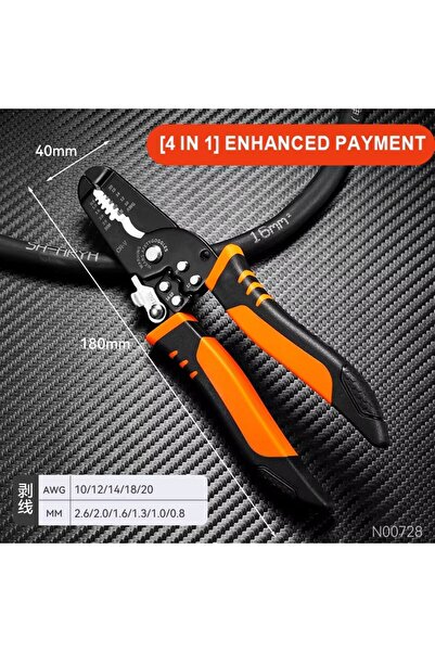 Choice1 4 Multi-Functional Electrician Wire Stripper & Crimper Tool Wire Stri...