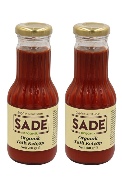 Sade Organik Tatlı Ketçap 2 Adet (2X280GR)