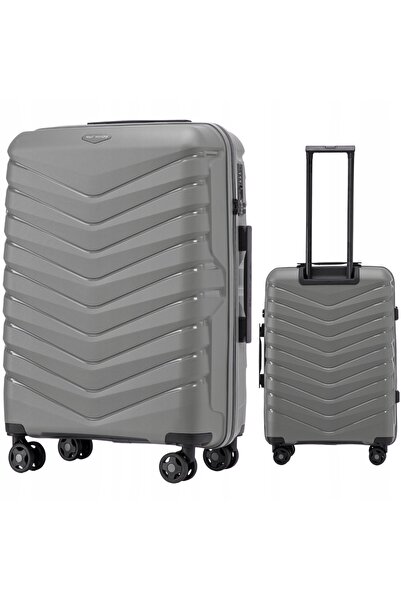 WINGS BRAND Valiză din polipropilenă PHOENIX Medium Wings 24 " GRI ÎNCHIS
