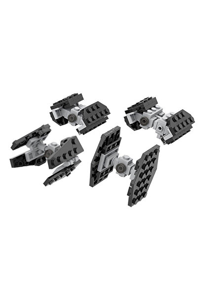 Choice MOC-35570 136 PCS-Classic Space Movie Series-Creative Mini Tie fighter...